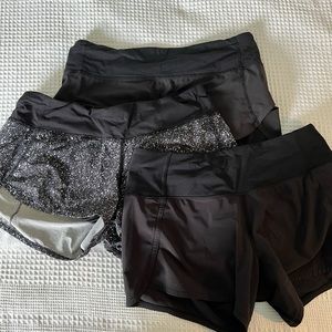 Lululemon Shorts (3 Pairs)